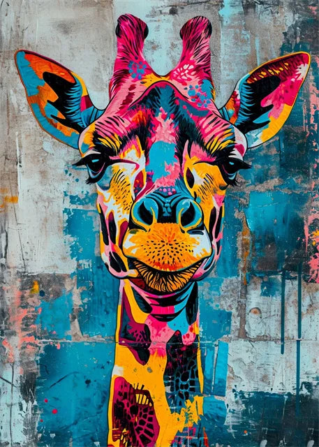 Colorful Animal Canvas Poster