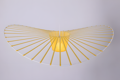 French Straw Chandelier