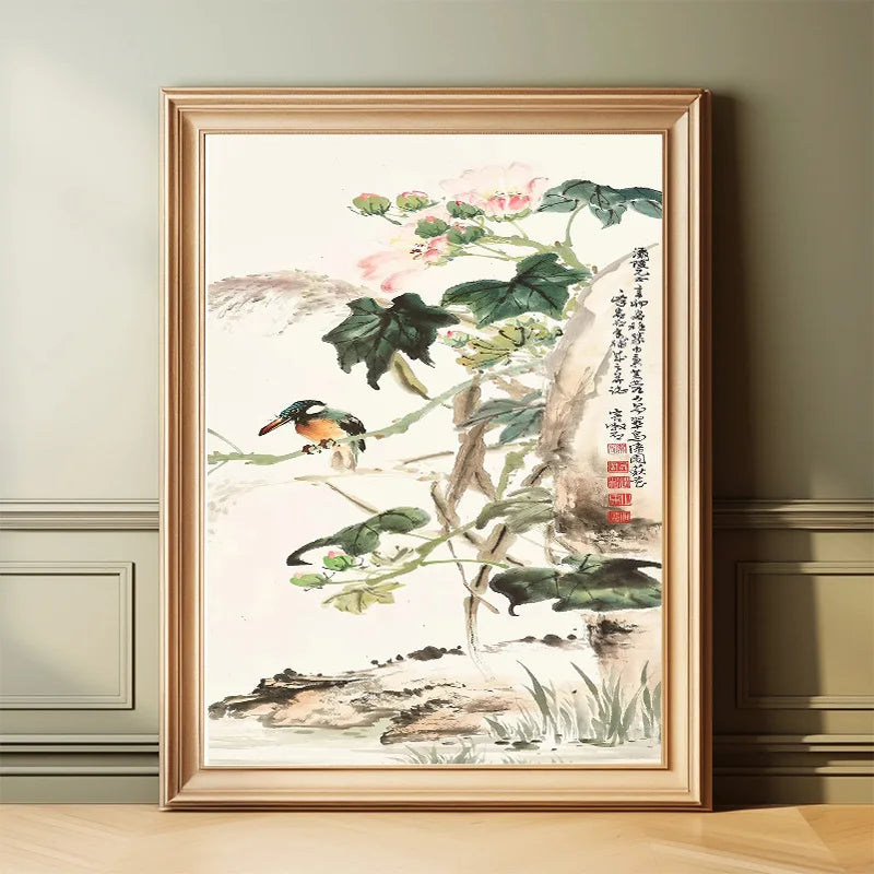 Affiche chinoise vintage sur toile