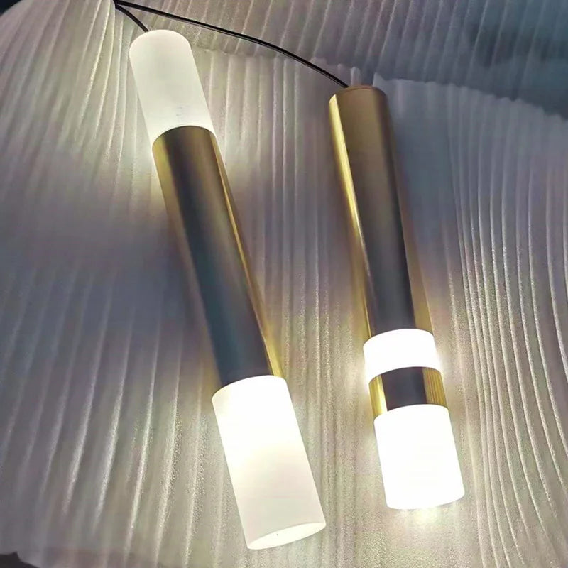 Lampe à suspension de luxe en forme de bâton