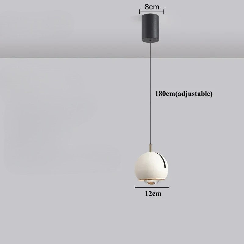 Lampe suspendue à boule réglable