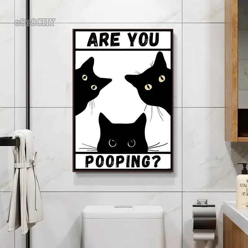 "Are you pooping ?" Canvas Poster