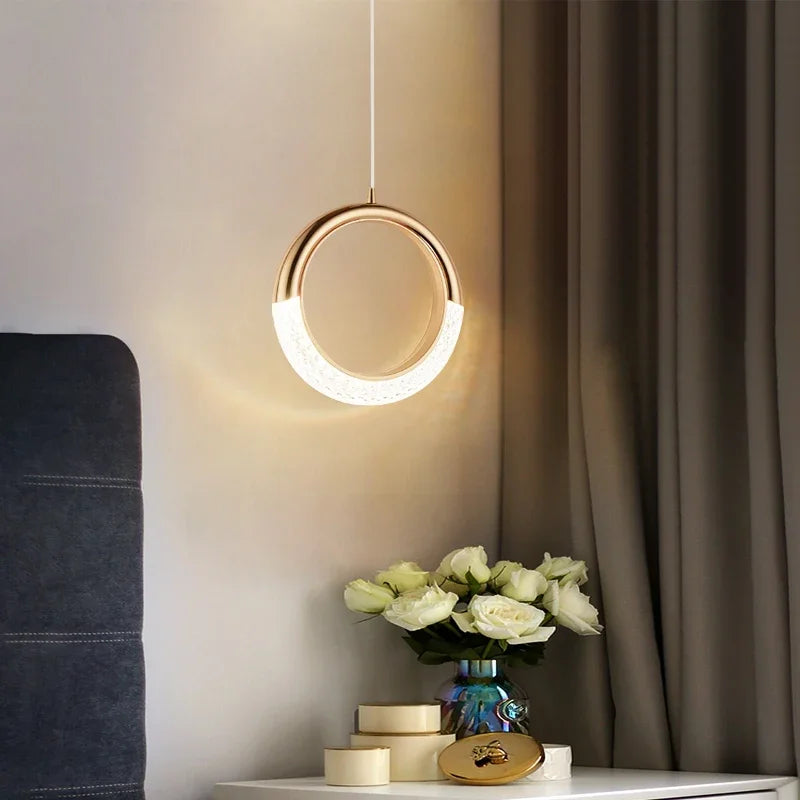 Croissant & Ring Pendant Light