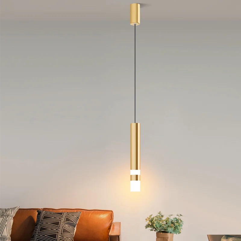 Lampe à suspension de luxe en forme de bâton