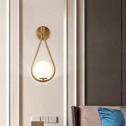 Elegant Frosted Glass Bedside Lamp