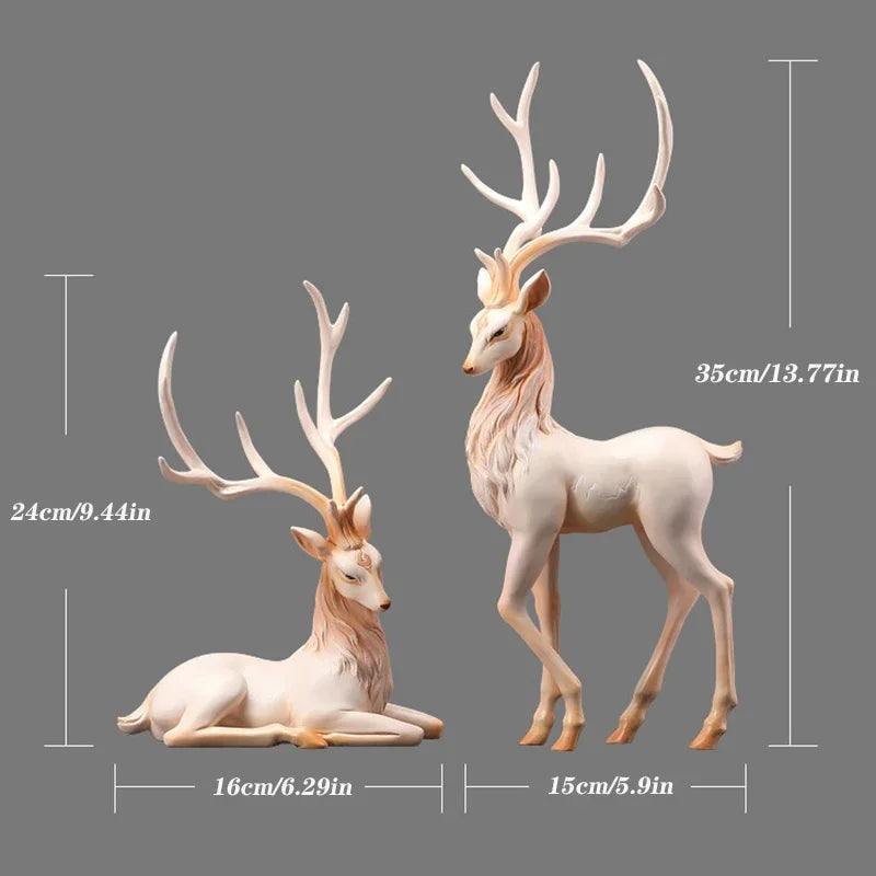 Elegant Reindeer Sculpture