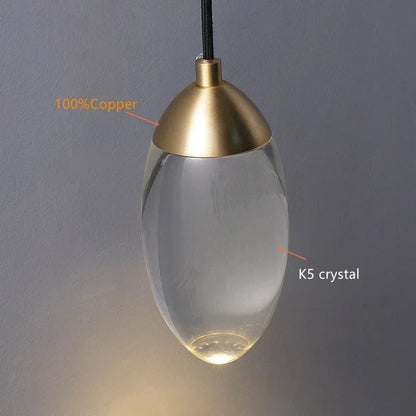 Crystal Glass Pendant Light