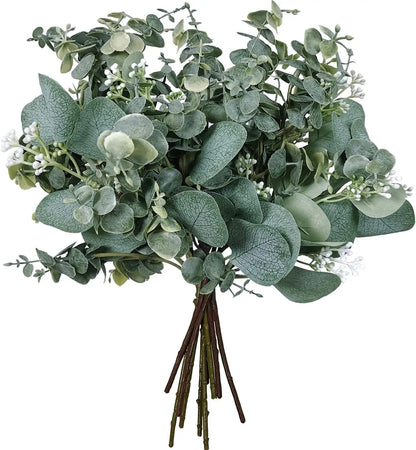 Artificial Green Eucalyptus Leaves