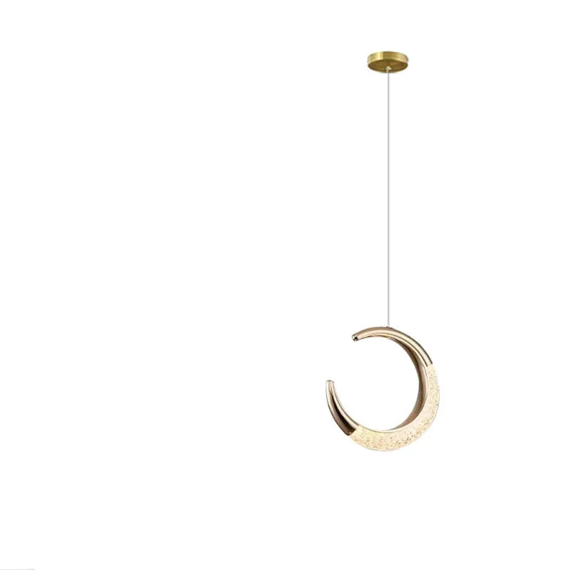 Croissant & Ring Pendant Light