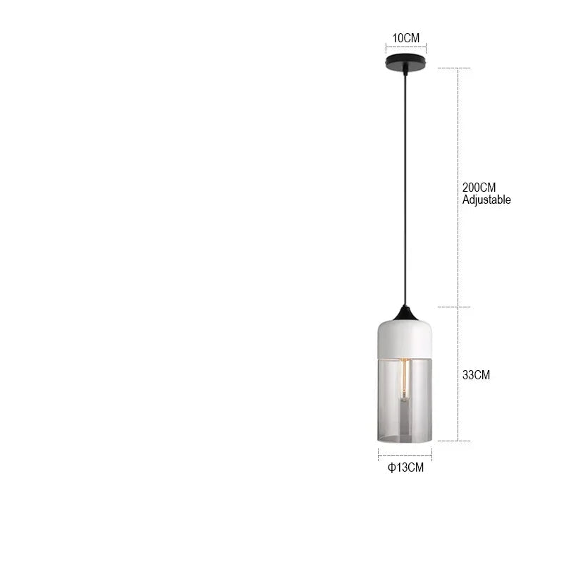 Lampe à suspension moderne en verre