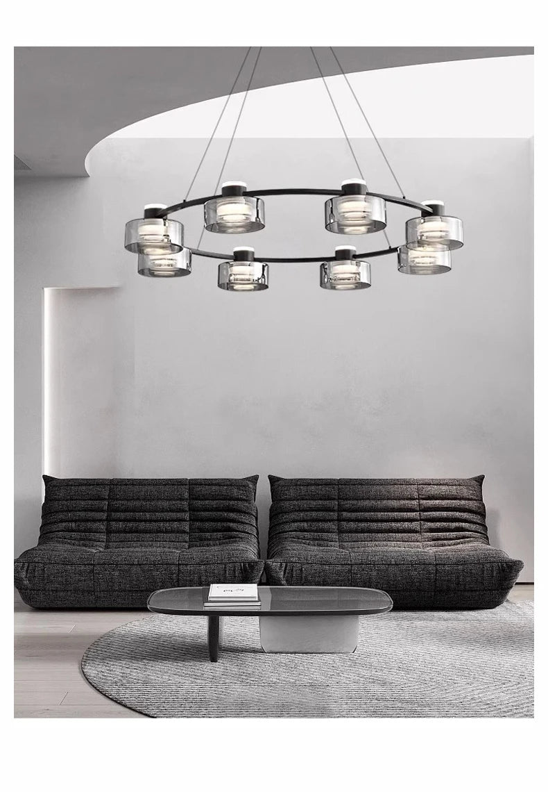 Contemporary Glass Chandelier