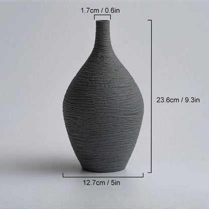 Narrow Mouth Crafted Vase