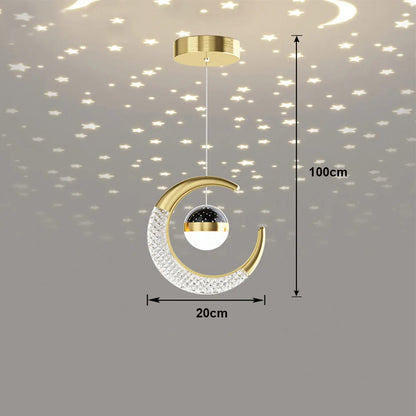 Lampe de luxe lune et étoiles