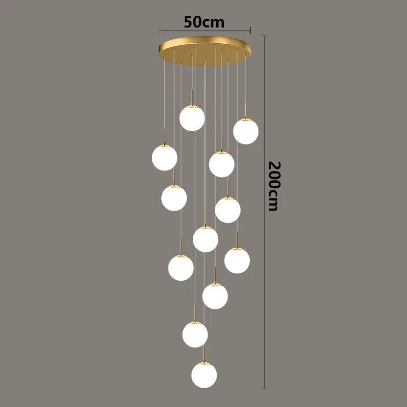 Lampe suspendue multi-sphères