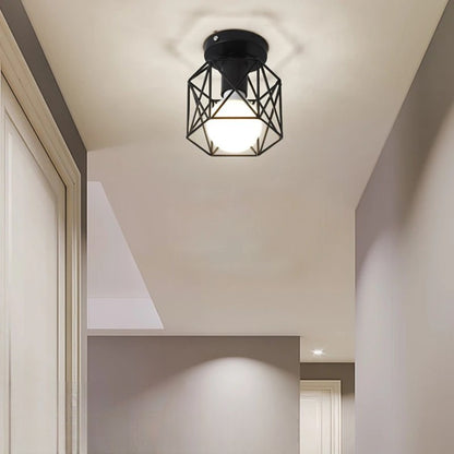 Iron Cage Ceiling Lamp